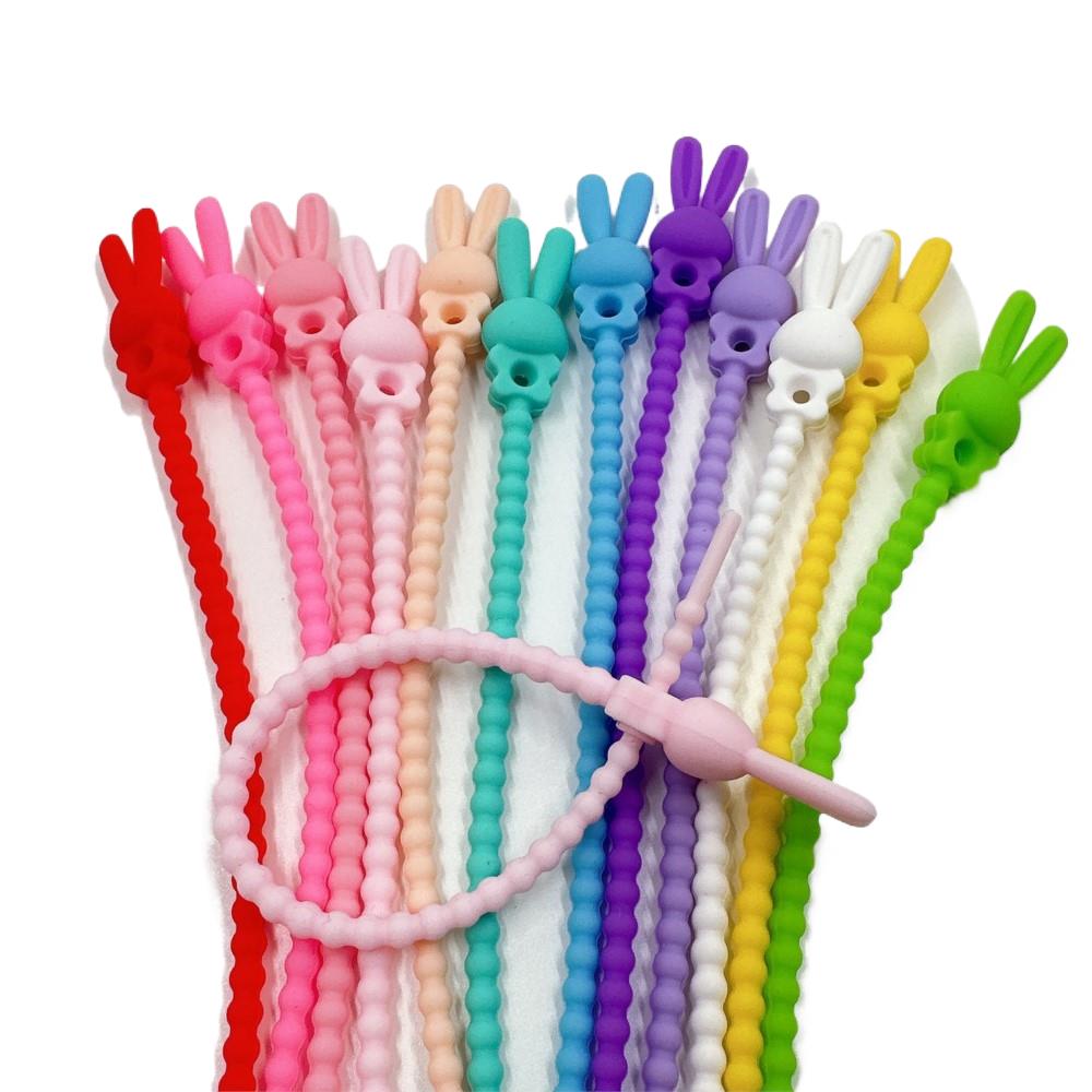 Tippet Line - 10 pçs flor estrela silicone cabo