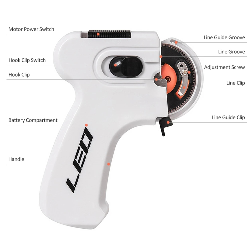 Novo elétrico automático ganch - Fishing Line Winder avaliação e preço